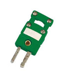 Omega SMPW-CC-NI-M-ROHS Thermocouple Connector Smpw Series Miniature Cable Clamp Type N Plug