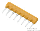 BOURNS 4608X-102-562LF Fixed Network Resistor, 5.6 kohm, 4 Elements, SIP, Isolated, 4600X Series, 8 Pins