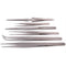 Duratool JS-181T Six Piece Stainless Steel Tweezer Set