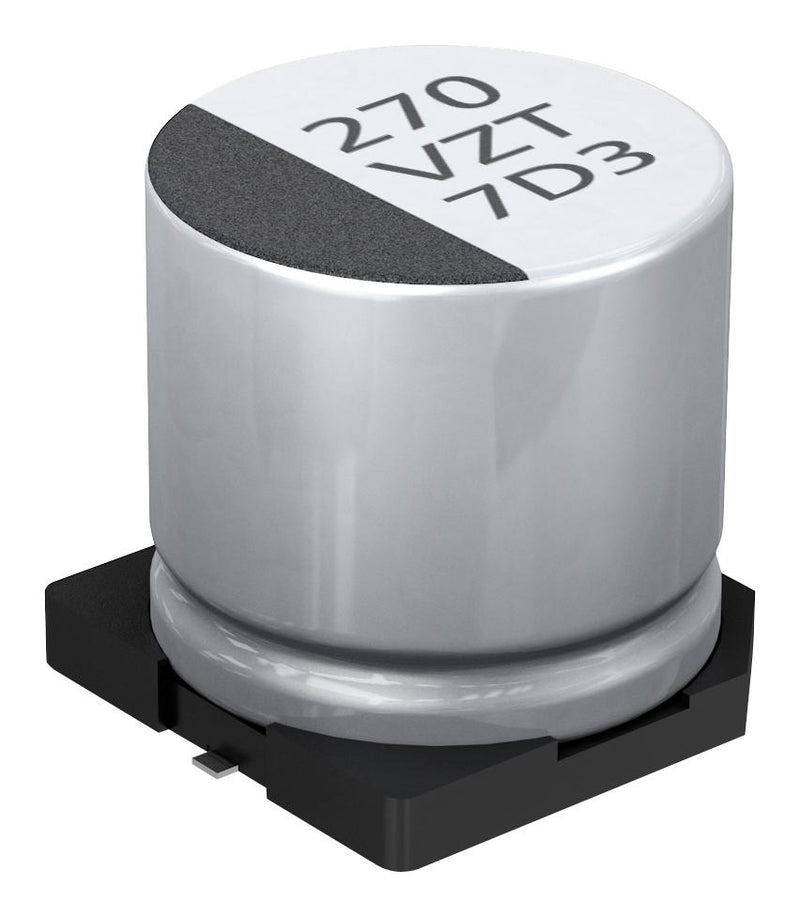 Panasonic EEHZT1H121P Hybrid Aluminium Electrolytic Capacitor 120 &Acirc;&micro;F &plusmn; 20% 50 V Radial Can - SMD 0.023 ohm
