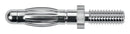 Schutzinger FK 1210 NI Banana Test Connector Plug Panel Mount 32 A 70 VDC Nickel Plated Contacts