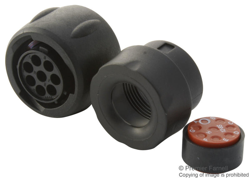 Souriau UTS6GN128S Circular Connector Trim Trio UTS Series Straight Plug 8 Contacts