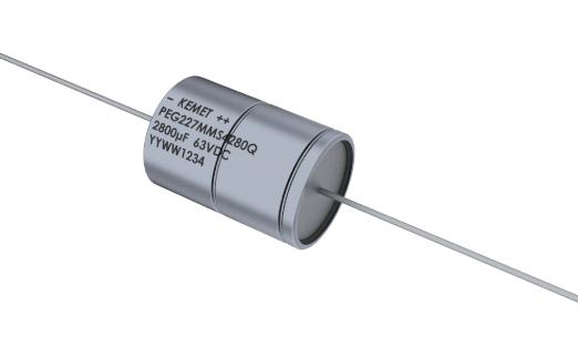 Kemet PEG227KLP4300QE4 Electrolytic Capacitor 3000 &Acirc;&micro;F 40 V -10% +30% Axial Leaded 2000 Hours @ 150&deg;C Polar