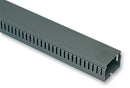 Hellermanntyton 184-10078 Trunking Single 2M Length Narrow Slot Series 40 mm Grey PVC (Polyvinylchloride)
