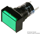 Idec AL6H-P4-G LED Panel Mount Indicator Green 24 V 16 mm 9 mA IP40