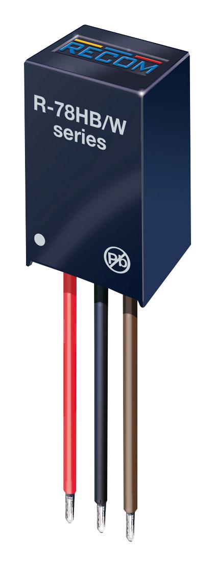 Recom Power R-78HB12-0.5/W DC/DC Converter Fixed Through Hole 1 Output 6 W 12 V 500 mA