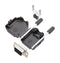 Amphenol ICC (COMMERCIAL PRODUCTS) L17DPPK09-BK+L77SDE09S D Sub Connector With Backshell DB9 9 Contacts Receptacle Solder DE L17DPPK-BK Series
