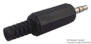Schurter 4832.131 4832.131 Phone Audio Connector 3 Contacts Plug 3.5 mm Cable Mount Plastic Body