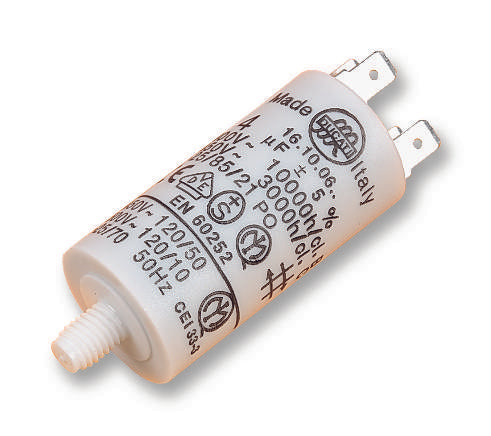 Ducati 4.16.10.65.64 Film Capacitor 36 &micro;F 4.16.10 Series 450 VAC Quick Connect Snap-In &plusmn; 5%