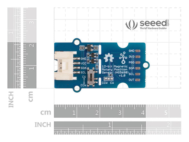 Seeed Studio 101020692 Position Sensor / Encoder Board Magnetic Rotary 3.3V 5V Arduino