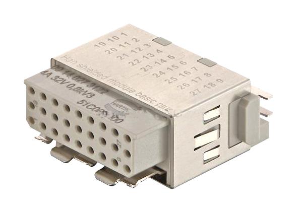 Harting 09140273122 Heavy Duty Module Rcpt 27POS 4A New