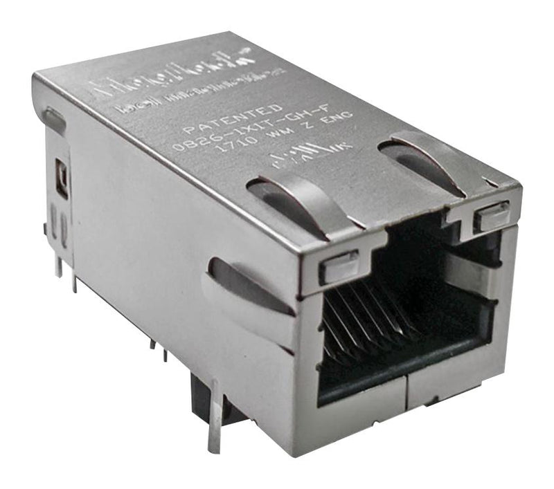 BEL Magnetic Solutions A829-1A1T-91B A829-1A1T-91B RJ45 Connector Jack 8P8C 1PORT TH