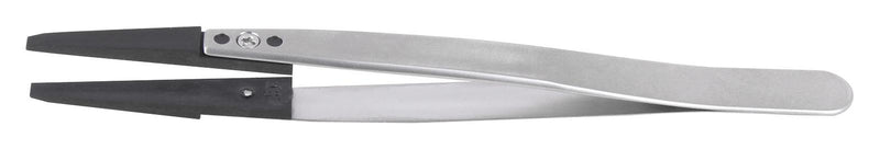 IDEAL-TEK 272CFR.SA.1 Tweezer General Purpose Straight Flat Square Polyamide Tip 130 mm Length