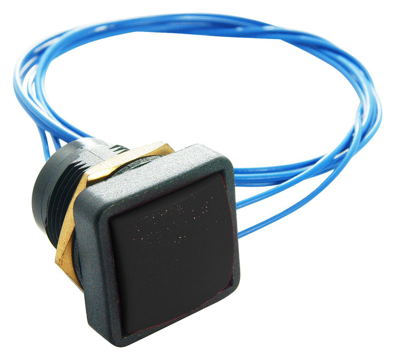 ITW Switches 49-59211 Industrial Pushbutton Switch 49-59 16.1 mm SPST-NO-DB Momentary Square Domed Black
