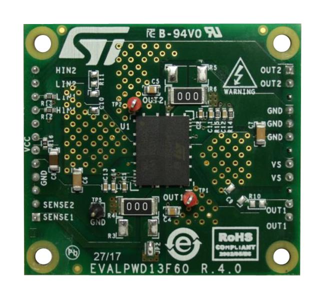Stmicroelectronics EVALPWD13F60 Evaluation Board PWD13F60 Full Bridge Power Driver High Voltage Density
