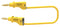 Tenma 72-13882 Test Lead 4mm Stackable Banana Plug 70 VDC 36 A Yellow 500 mm