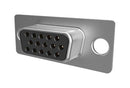 Amphenol Communications Solutions 10090770-S154ALF 10090770-S154ALF D Sub Connector High Density Receptacle FCI 10090770 Series 15 Contacts DE Solder Cup New