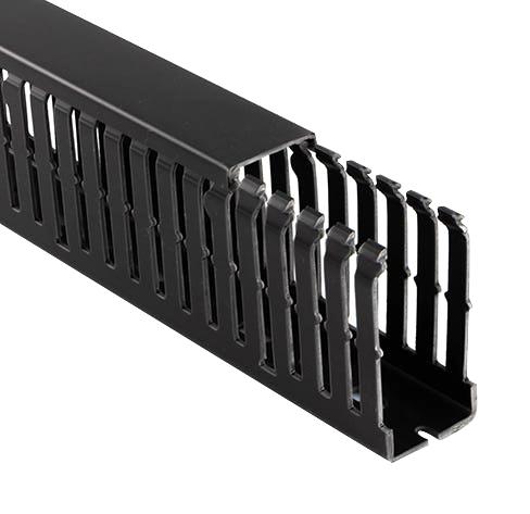 Betaduct 10490054Y Trunking Narrow Slot 75 mm (H) x 50 (W) 2 m (L) Black PVC