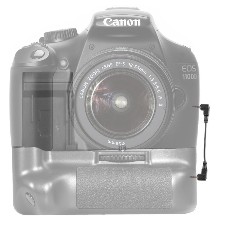 Tanotis - Neewer Transferring Cable Connection Cable Release for Battery Grip Canon EOS 1100D 1200D/ T3 T5 Camera
