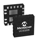 Microchip UCS3205-E/Q8A UCS3205-E/Q8A Power Load Distribution Switch Active High 1 Output 22V 0.03 ohm VQFN-EP 19Pin