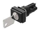 EAO 51-296.025D2 Keylock Switch On-Off DPST-NO DPST-NC 51 Series 2 Position Solder Lug 5 A New