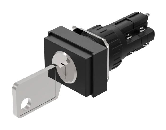 EAO 51-296.025D2 Keylock Switch On-Off DPST-NO DPST-NC 51 Series 2 Position Solder Lug 5 A New