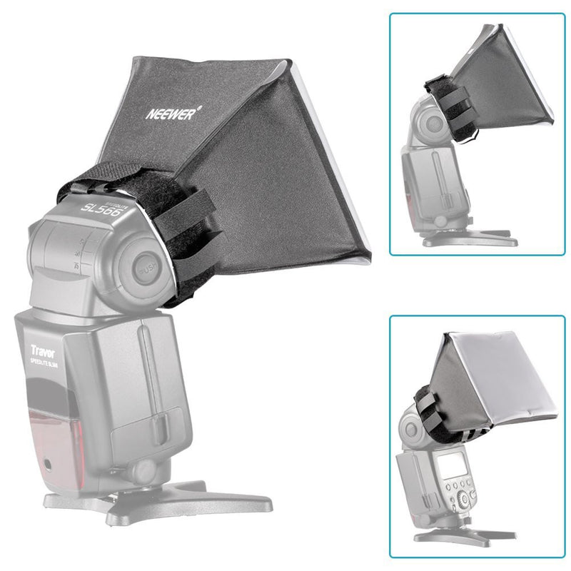 Tanotis - Neewer 4"x5"/10cmx13cm Universal Foldable Flash Light Diffuser Softbox for Canon Nikon Sony Sigma Olympus Minolta Sunpak DSLR Cameras, such as Canon 580EX 550EX 540EZ 430EX 420EX 380EX 430EZ Nikon SB-800 SB-600 SB-80DX SB28 SB26 SB25 SB24