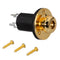 Tanotis - Neewer Gold-plated End Pin Jack Socket for Stereo Accoustic Guitar