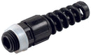 HUBBELL WIRING DEVICES HJ1041GPK25 CORD CONNECTOR WITH SPIRAL, NYLON, GREY