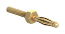 Staubli 22.1100 22.1100 Banana Test Connector 2mm Plug 25 A Gold Plated Contacts