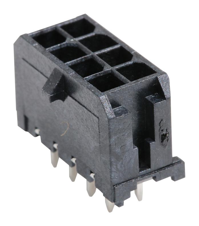 Molex 43045-0828 Wire-To-Board Connector 3 mm 8 Contacts Header Micro-Fit 3.0 43045 Series Through Hole 2 Rows