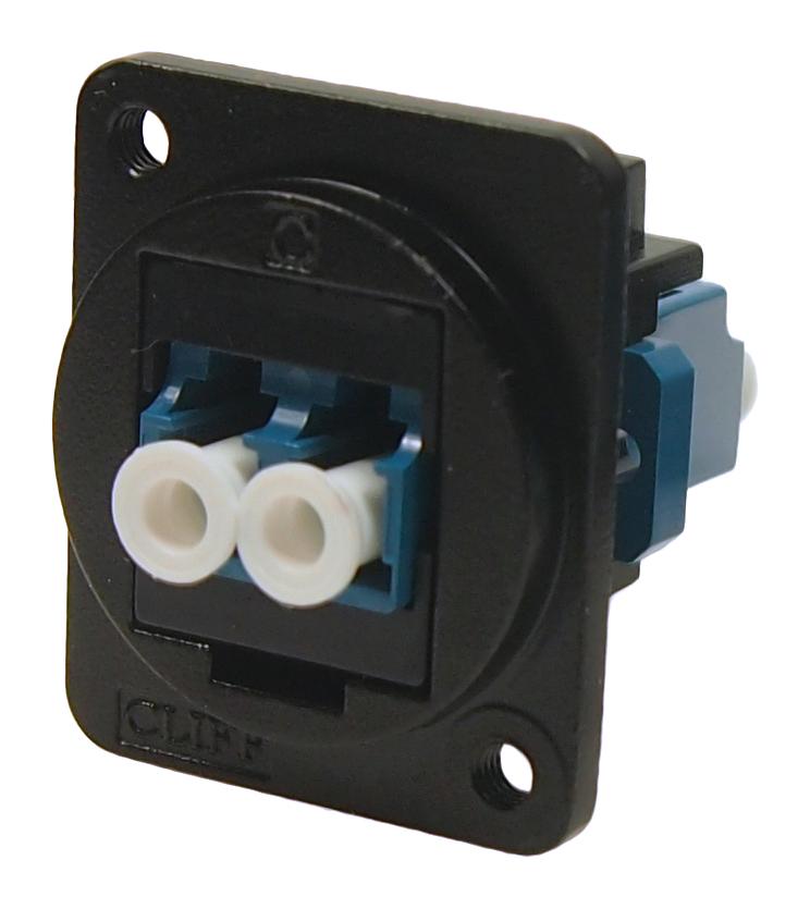 Cliff Electronic Components CP30213M3B CP30213M3B Fiber Optic Adapter Single Mode M3 LC Duplex Straight FT