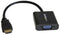 Startech HD2VGAE2 Connector Adapter Hdmi 1 Ways Plug VGA Receptacle