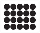 Multicomp PRO MP010415 Label Round Self Adhesive 25 mm Paper Black