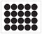 Multicomp PRO MP010415 Label Round Self Adhesive 25 mm Paper Black