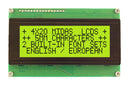 Midas MC42005A6WK-SPTLY-V2 Alphanumeric LCD 20 x 4 Black on Yellow / Green 5V Parallel English Euro Transflective