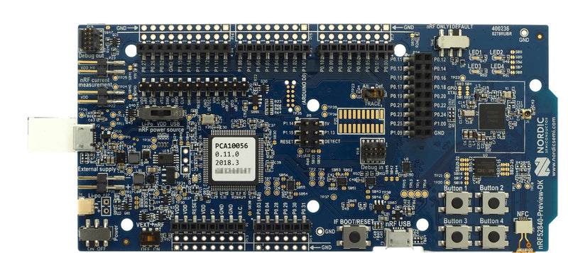 Nordic Semiconductor NRF52840-DK Development Kit nRF52840 Bluetooth SoC ANT/ANT+ Arduino Compatible Segger J-link