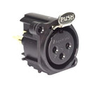 Amphenol SINE/TUCHEL AC3FAV2-AU-PRE AC3FAV2-AU-PRE XLR Connector 3 Contacts Socket Panel Mount Through Hole Gold Plated