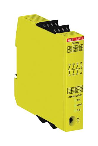 ABB - Jokab 2TLA010050R0000 Safety Relay 3PST-NO SPST-NC SSR10 Series DIN Rail 5 A Screw