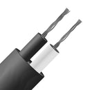Labfacility XF-1286-FAR Thermocouple Extension Cable PVC Insulated Flat Pair Type JX 7/0.2 mm Black 25 m