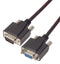 L-COM CSMNB9MF-5. Computer Cable D Subminiature Plug 9 Way Socket 5 ft 1.5 m Grey New
