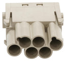 Multicomp PRO MP009501 Heavy Duty Connector MP-HM Inserts Module 6 Contacts Plug Crimp Pin - Not Supplied