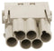 Multicomp PRO MP009501 Heavy Duty Connector MP-HM Inserts Module 6 Contacts Plug Crimp Pin - Not Supplied