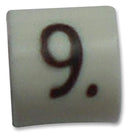 TE CONNECTIVITY 05801909 Wire Marker, Z Type, Push On Pre Printed, 9, Black, White, 2 mm