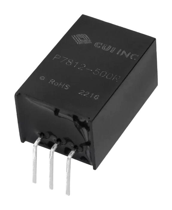 CUI P7815-500R DC/DC Converter Bent Pin ITE 1 Output 7.5 W 15 V 500 mA P78-500 Series