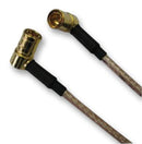 Amphenol RF 145104-01-M0.25 145104-01-M0.25 / Coaxial Cable Assembly 90&deg; SMB Plug to RG316 50 ohm 9.84 " 250 mm