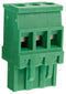 Camdenboss CTBP92VG/3R CTBP92VG/3R Pluggable Terminal Block Reversed 5 mm 3 Ways 28AWG to 14AWG 1.5 mm&Acirc;&sup2; Clamp 15 A