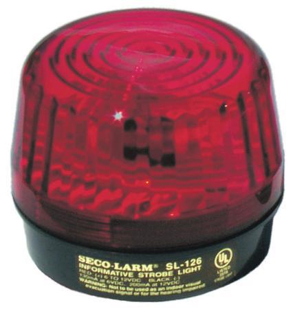 SECO-LARM SL-126Q/R Red Security Strobe Light