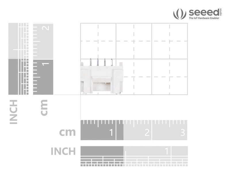 Seeed Studio 114020164 Female Header Right Angle SMD 4 Pin 2 mm 20Pcs Development Board