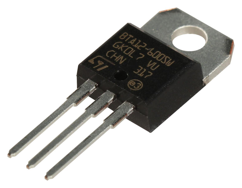 Stmicroelectronics BTA12-600SWRG Thyristor 600 V 10 mA 12 A TO-220AB 3 Pins